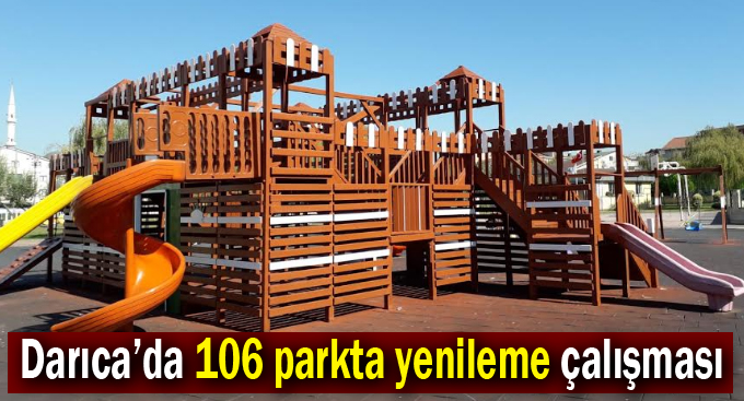 Darıca'da parklar şık ve modern hale getiriliyor