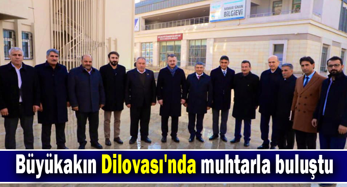 Büyükakın Dilovası'nda muhtarla buluştu