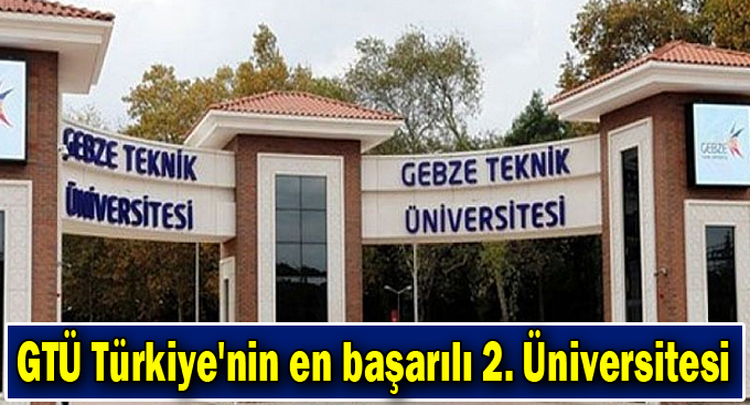 GTÜ Türkiye'nin En Başarılı 2. Üniversitesi