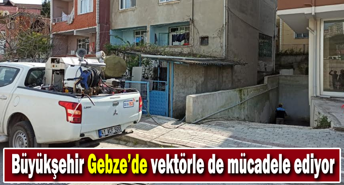 Büyükşehir Gebze’de vektörle de mücadele ediyor