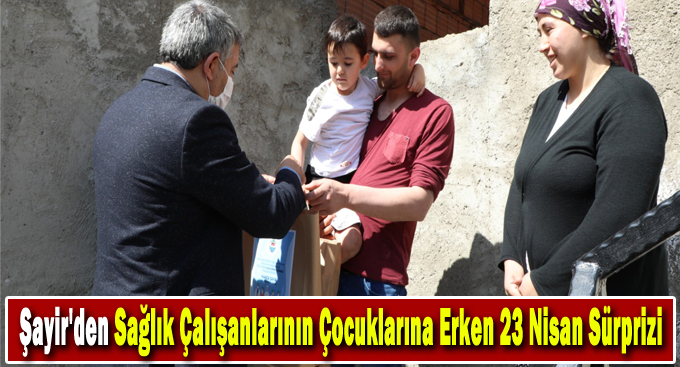 Başkan Şayir'den çocuklara sürpriz