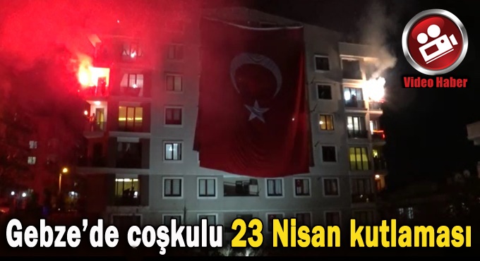 Gebze de 23 Nisan için meşaleli kutlama