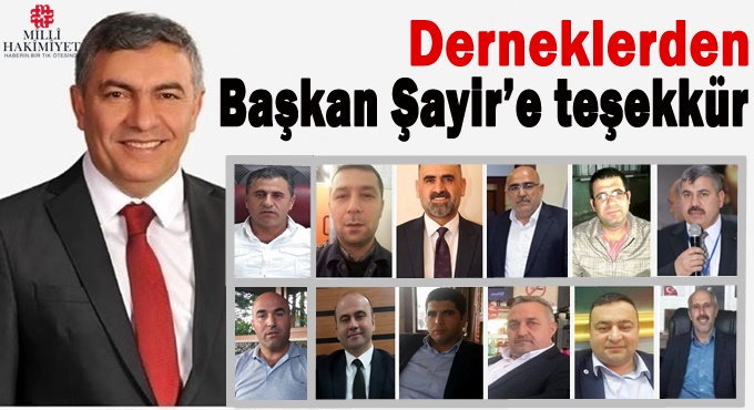 STK’lardan Başkan Şayir’e teşekkür