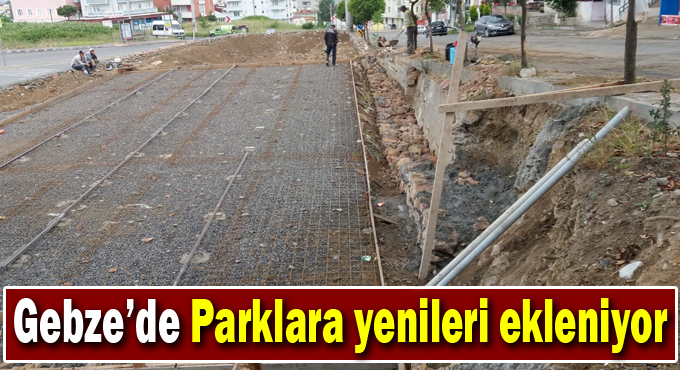 Gebze’de Parklara Yenileri Ekleniyor