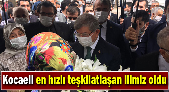 Davutoğlu Kocaeli'ye geldi