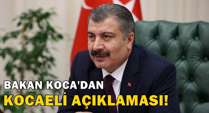 Koca'dan Kocaeli'deki o iddiayla iligili flaş açıklama!