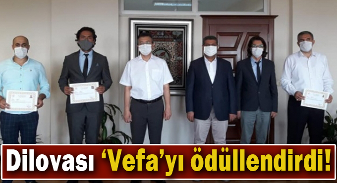 Dilovası ‘Vefa’yı ödüllendirdi!