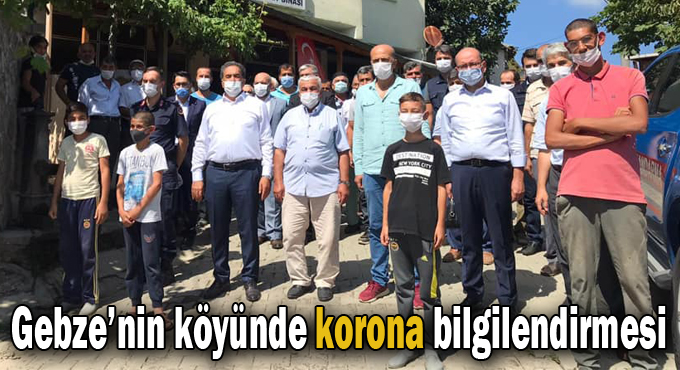 Gebze’nin köyünde korona bilgilendirmesi