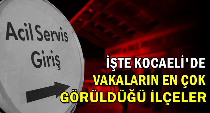 Sağlık Müdürü, Kocaeli en çok vaka görülen ilçeleri açıkladı!