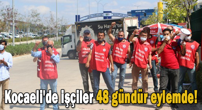 Kocaeli'de işçiler 48 gündür eylemde!