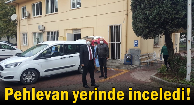 Pehlevan yerinde inceledi!