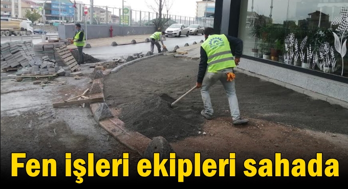 Gebze Fen İşleri çalışmalarını aralıksız sürdürüyor