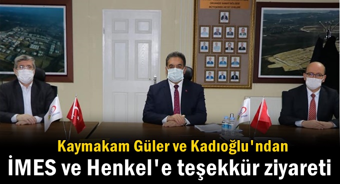 İMES ve Henkel'e teşekkür ziyareti