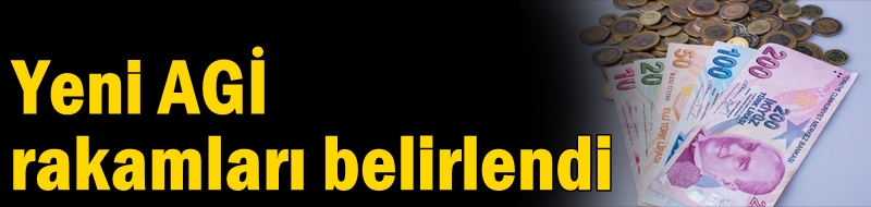 Yeni AGİ rakamları belirlendi