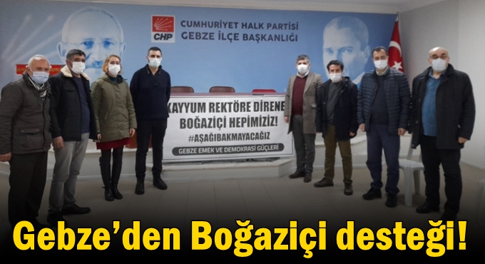 Gebze’den Boğaziçi desteği!