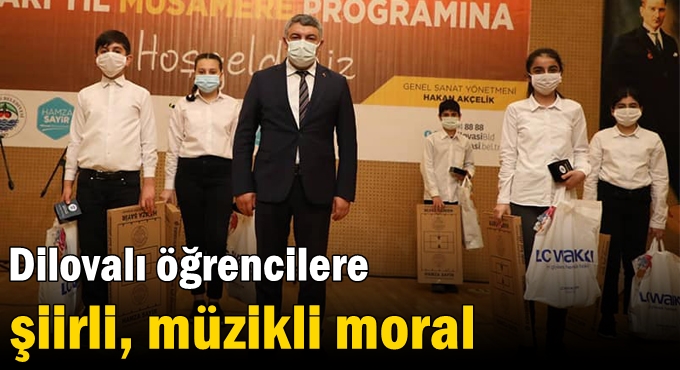 Dilovalı öğrencilere şiirli, müzikli moral