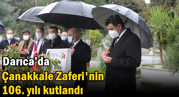 Darıca’da Çanakkale Zaferi'nin 106. yılı kutlandı