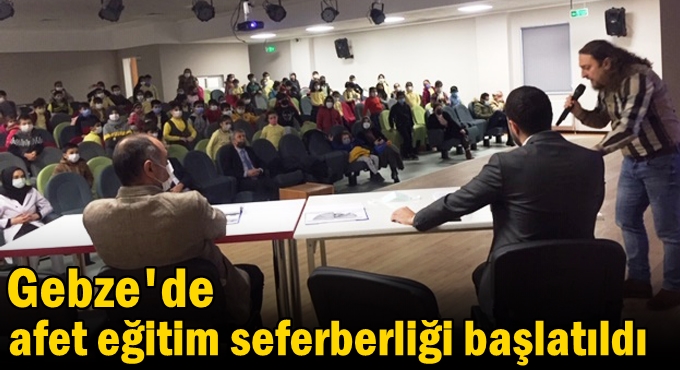 Gebze afet eğitim seferberliği başlatıldı