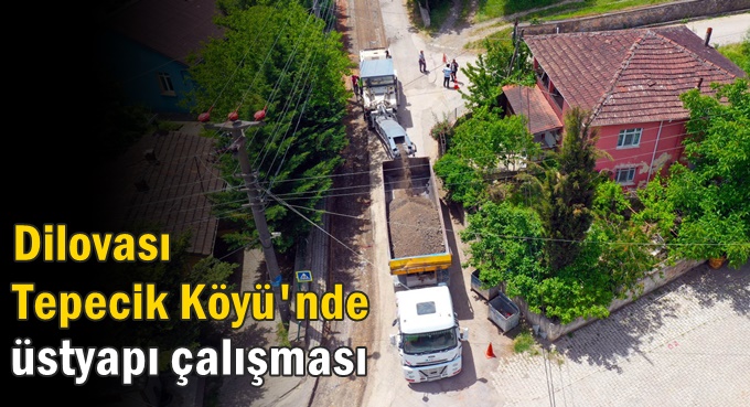 Dilovası Tepecik Köyü'nde üstyapı çalışması