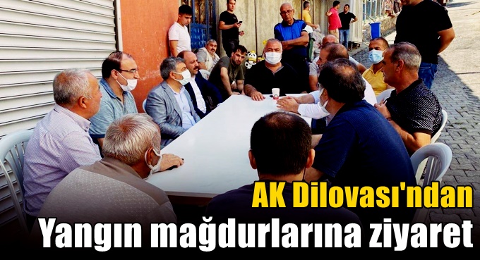 AK Dilovası’ndan yangın mağdurlarına ziyaret