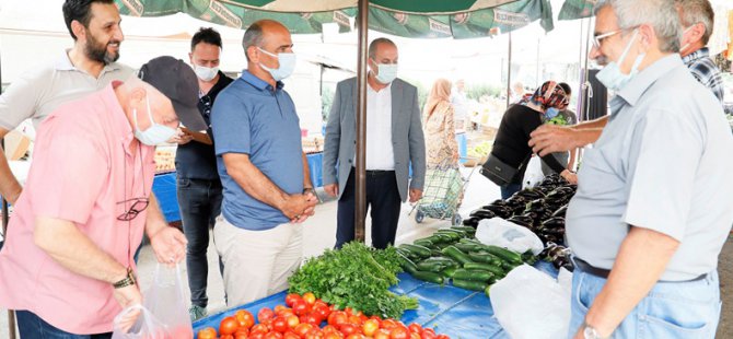 Başkan Söğüt’ten pazar ziyareti