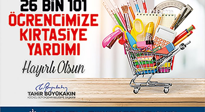 Büyükşehir’den 26.101 öğrenciye 4 milyonluk kırtasiye desteği