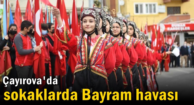 Çayırova'da sokaklarda Cumhuriyet Bayramı coşkusu