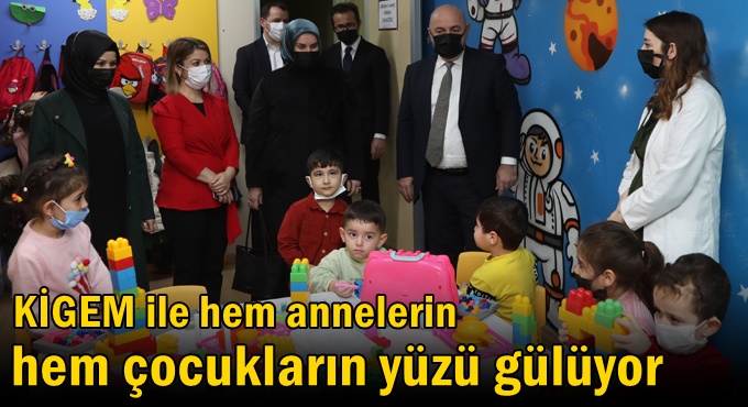 KİGEM ile hem annelerin hem çocukların yüzü gülüyor