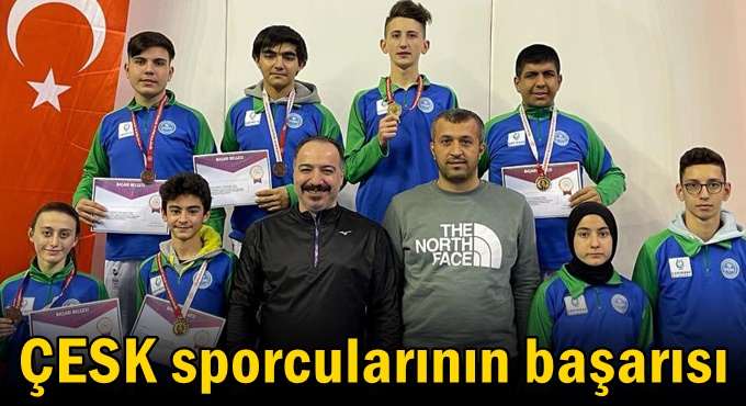 ÇESK sporcularının başarısı