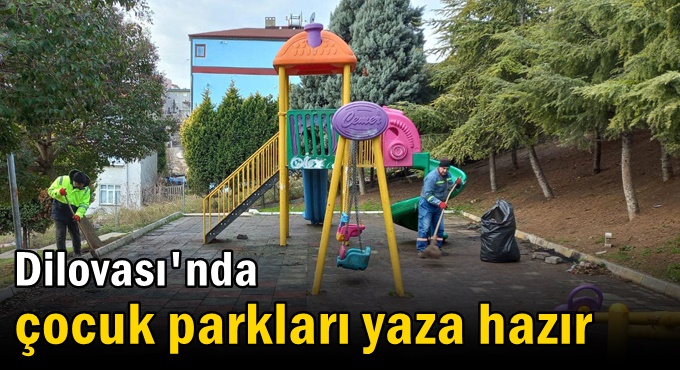 Çocuk parkları yaza hazır