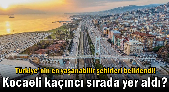 Kocaeli kaçıncı sırada yer aldı?