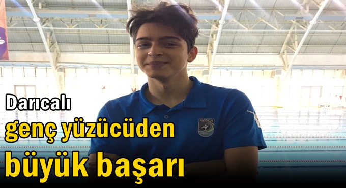 Darıcalı genç yüzücüden büyük başarı