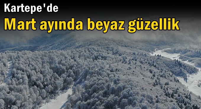 Kartepe'de Mart ayında beyaz güzellik