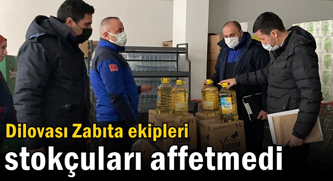 Dilovası Zabıta ekipleri stokçuları affetmedi