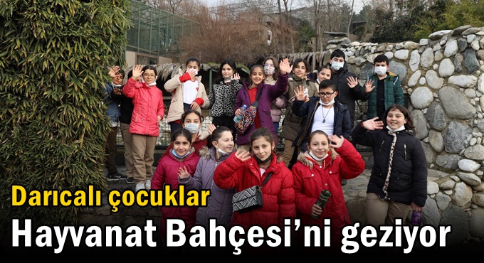 Darıcalı çocuklar Hayvanat Bahçesi’ni geziyor