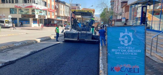 Körfez Akşemsettin Caddesi asfaltlandı