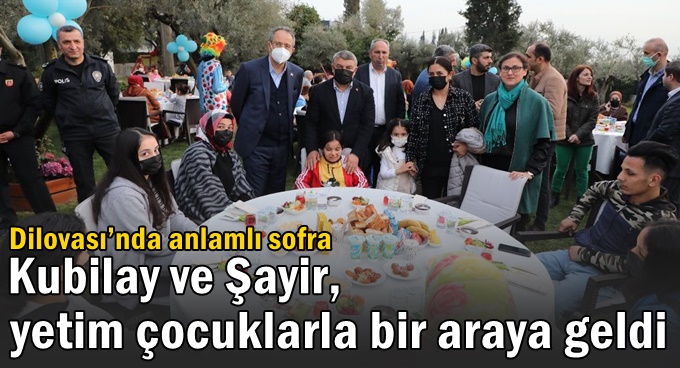 Kubilay ve Şayir, yetim çocuklarla bir araya geldi