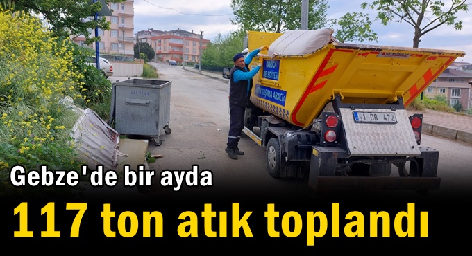 Bir ayda 117 ton atık toplandı