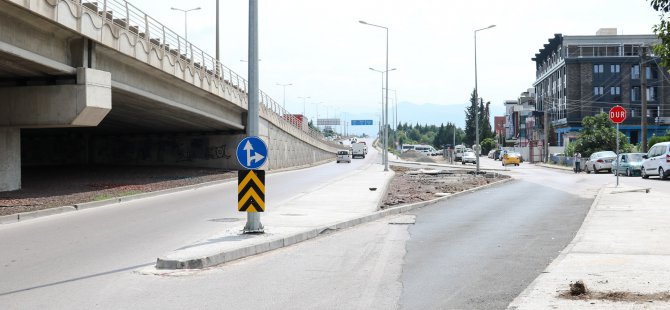 Konak Sokakta kavşak düzenlemesi yapıldı