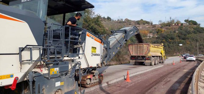 Körfez İlimtepe yolu asfaltlanıyor