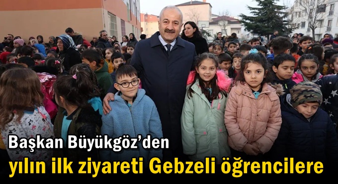 Başkan Büyükgöz’den Yılın İlk  Ziyareti Gebzeli Öğrencilere