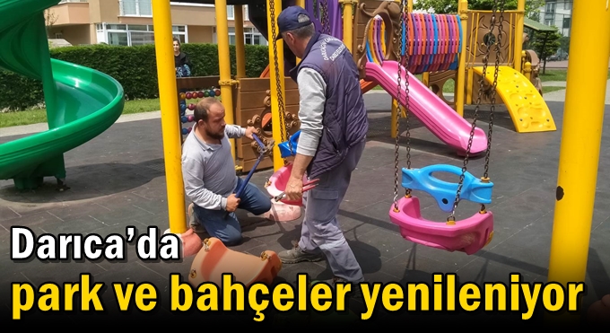 Darıca’da park ve bahçeler yenileniyor