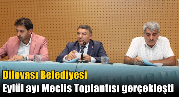 Dilovası Belediyesi Eylül ayı Meclis Toplantısı gerçekleşti