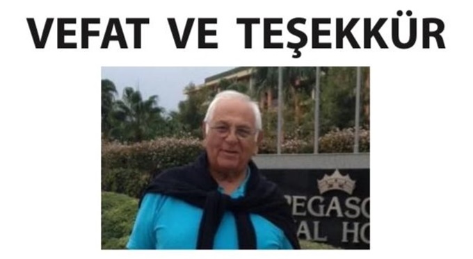 VEFAT VE TEŞEKKÜR