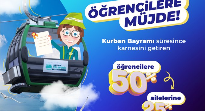 Büyükşehir’den karne alanlara teleferik müjdesi