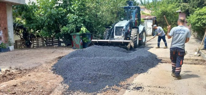 Körfez’de yol bakım çalışmaları sürüyor