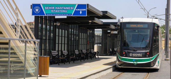 Şehir Hastanesine 15 dakikada bir tramvay