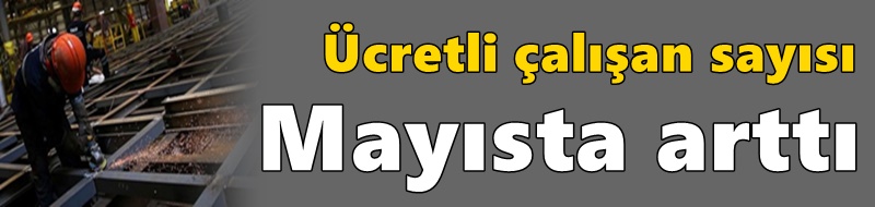 Ücretli çalışan sayısı mayısta arttı