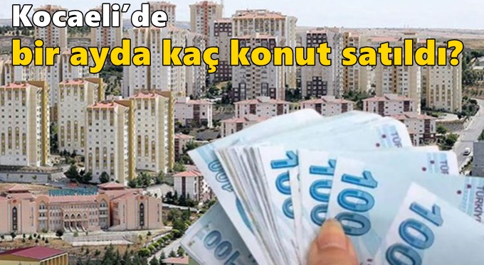 Kocaeli’de bir ayda kaç konut satıldı?