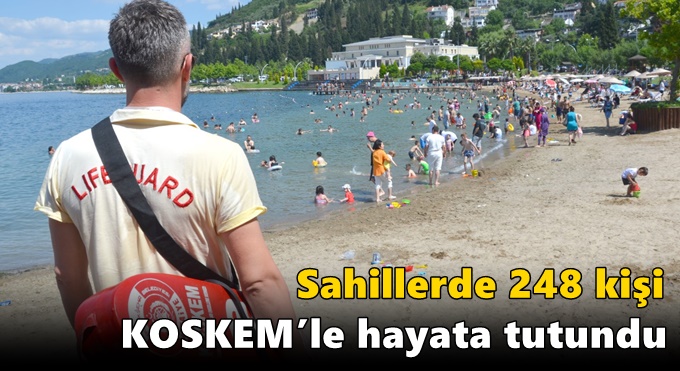 Sahillerde 248 kişi KOSKEM’le hayata tutundu